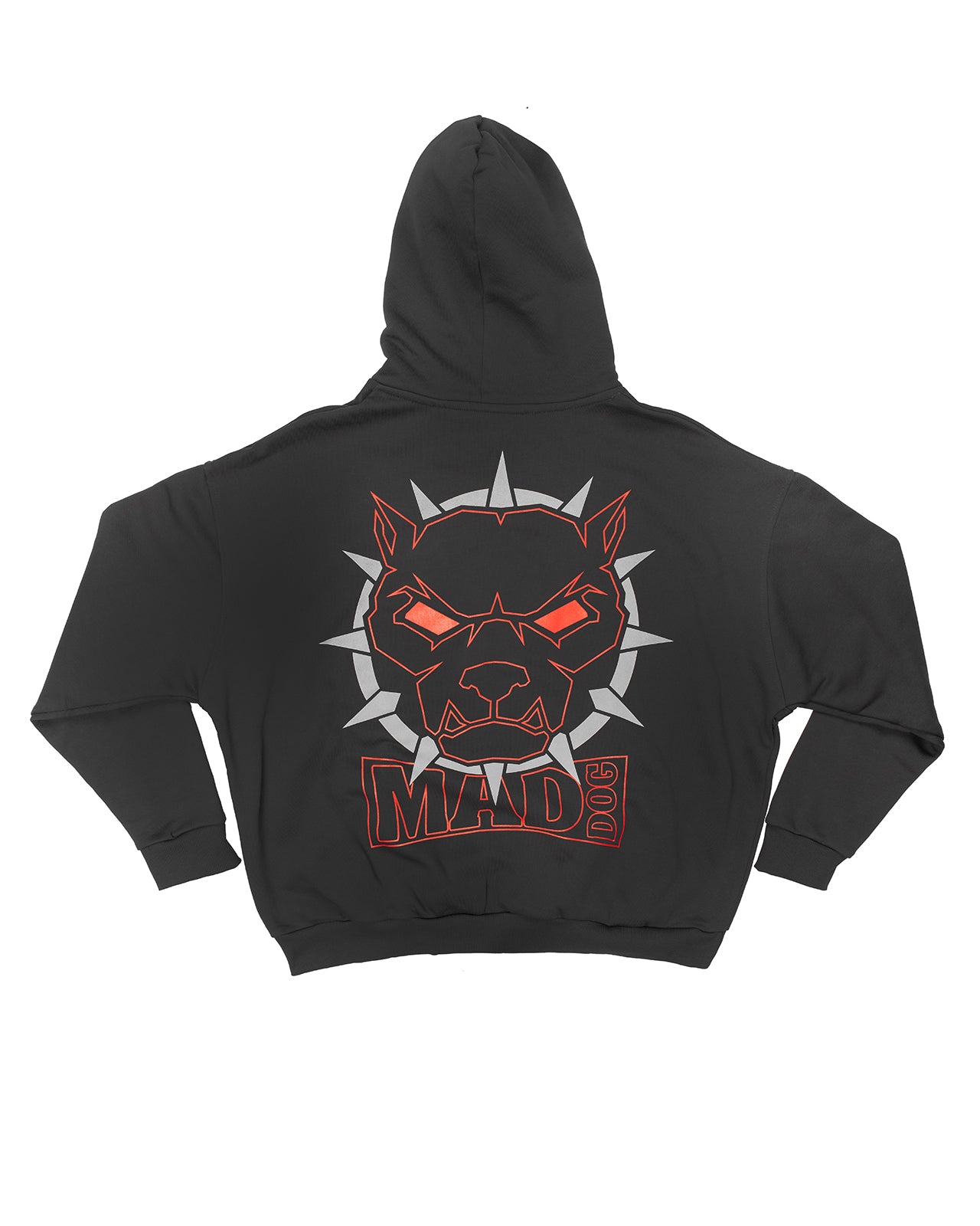 Mad Dog Dark Grey Logo Grey/Red - Hoodie