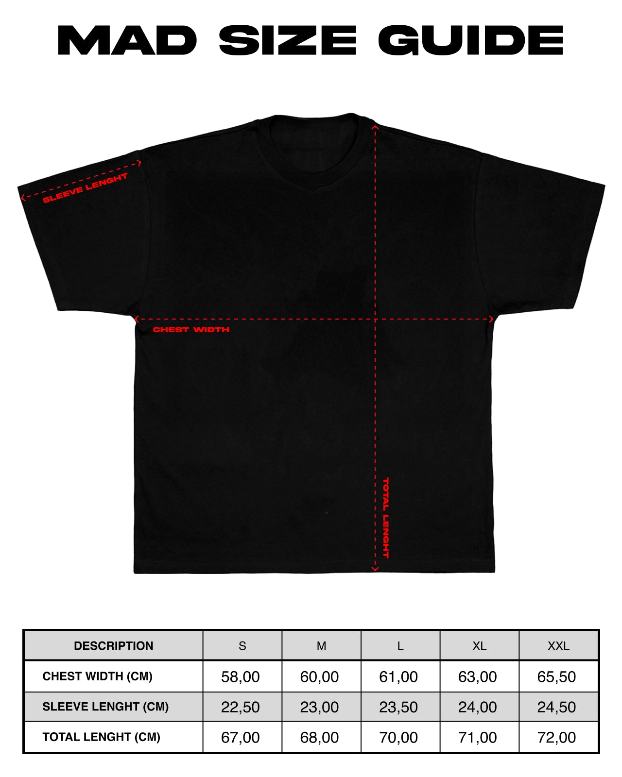 METAL LOGO TEE (BLACK/RED) – MAD INDUSTRIES