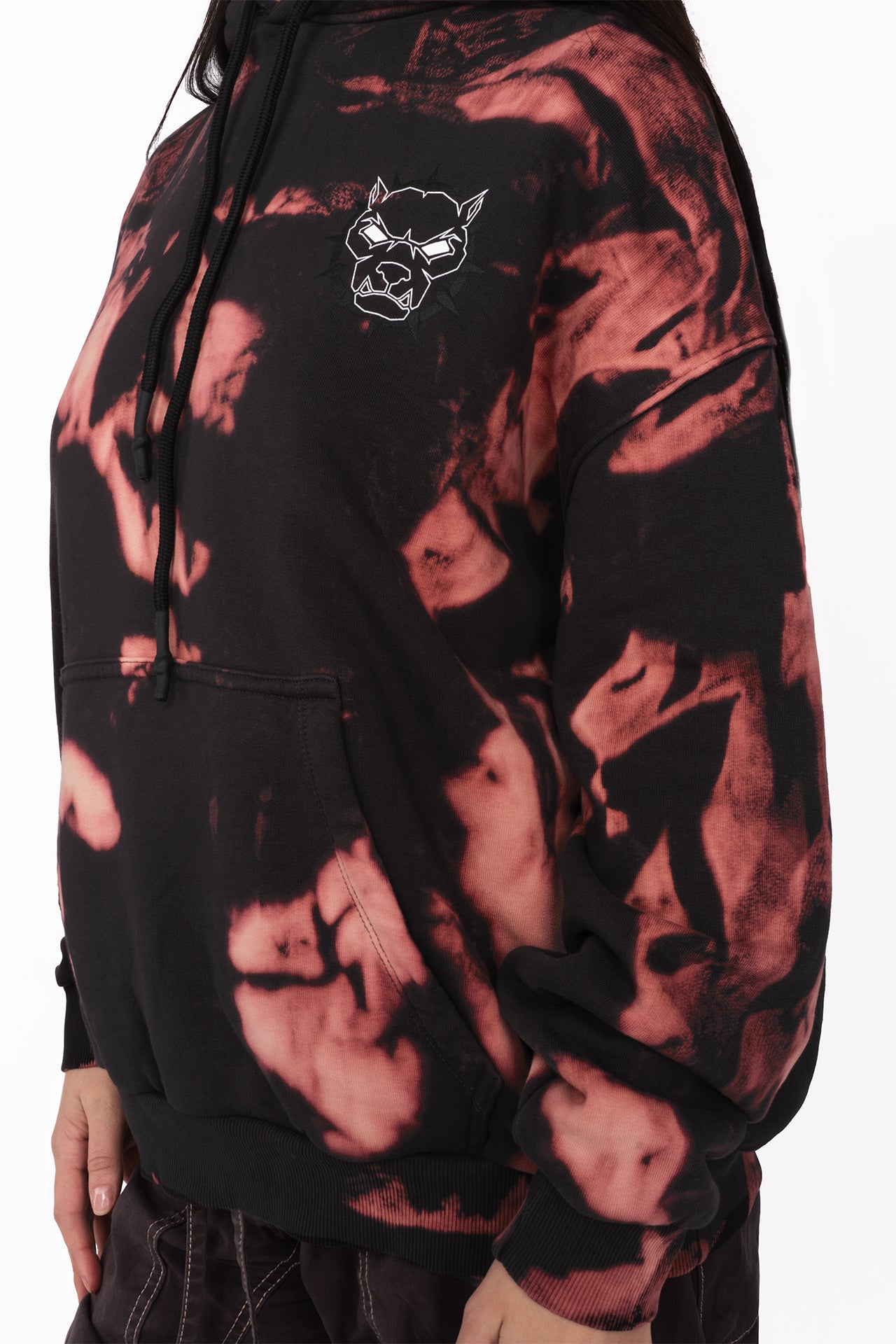 Mad Dog Logo Bleached 1:1 Black - Hoodie