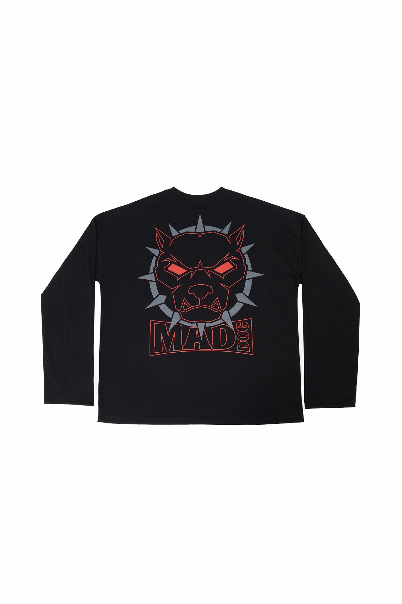 Mad Dog Logo Black&Red - Long Sleeve Tee