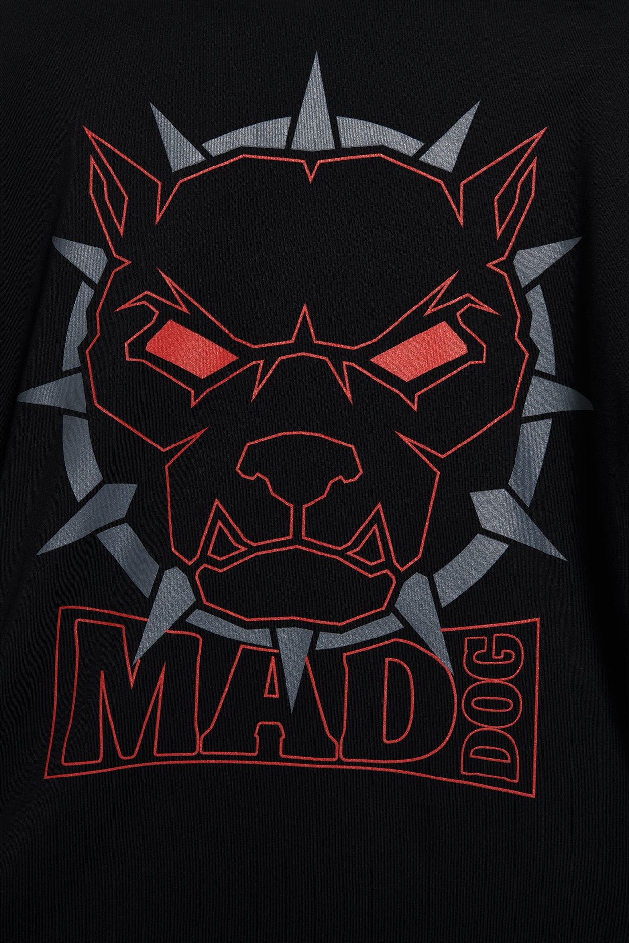 Mad Dog Logo Black&Red - Long Sleeve Tee