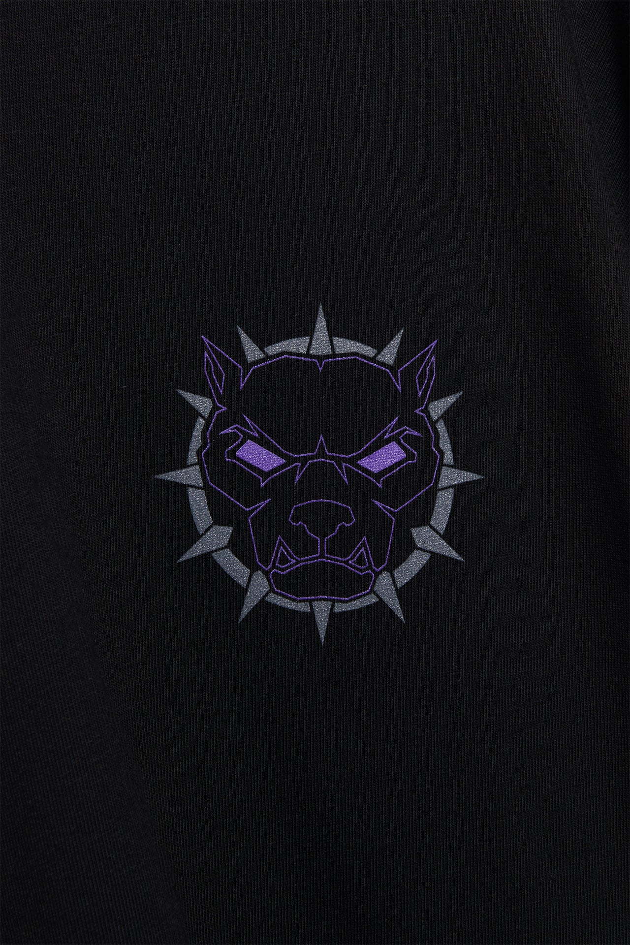 Mad Dog Logo Black&Purple - Long Sleeve Tee