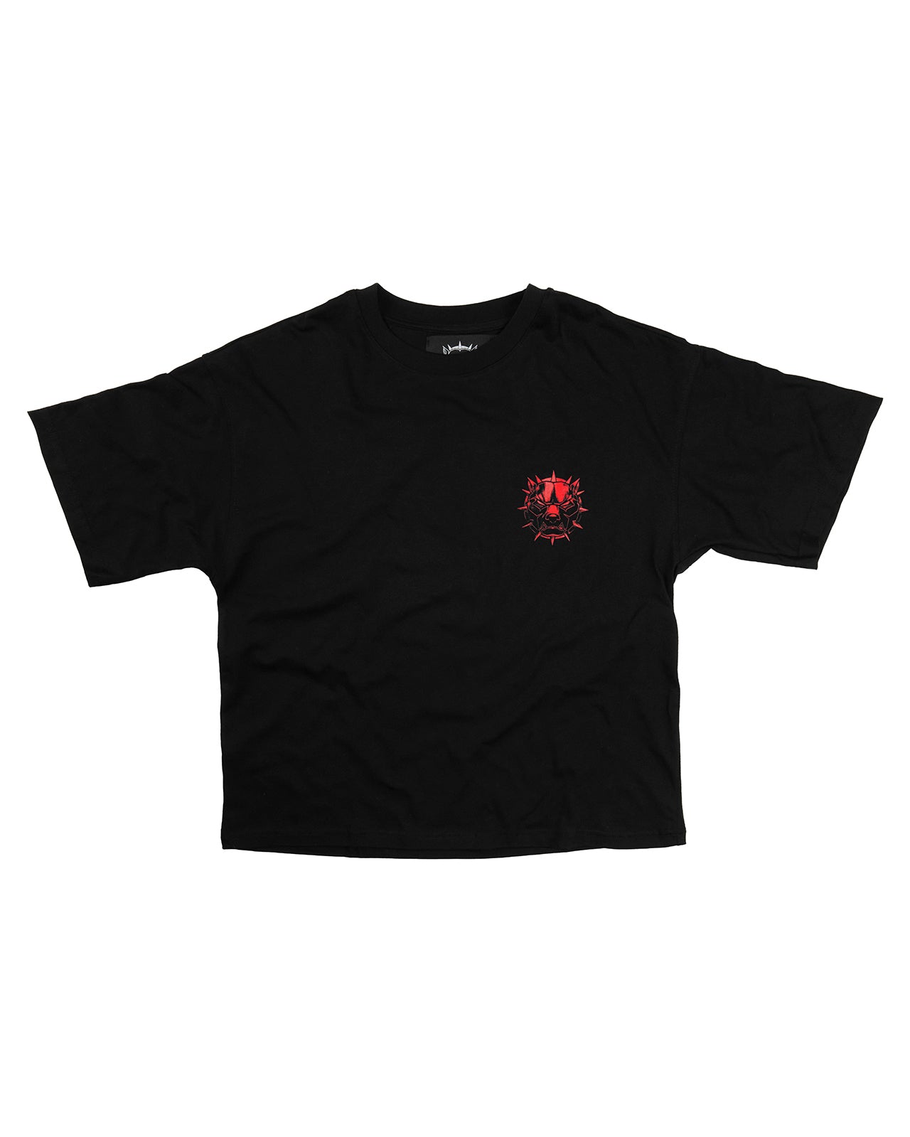 METAL LOGO TEE (BLACK/RED)